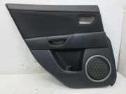 Türverkleidung links hinten Stoff Schwarz/Rot MAZDA 3 (BK) 1.6 DI TURBO FACELIFT 80 KW