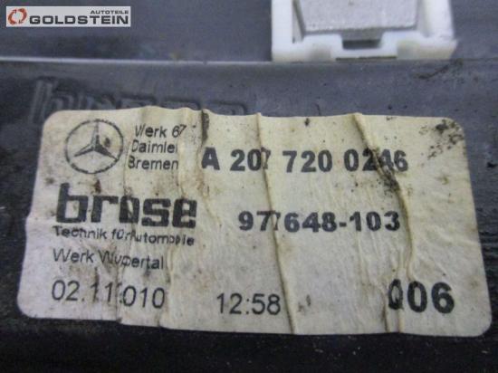 Fensterheber vorne rechts MERCEDES-BENZ E-KLASSE COUPE (C207) E 220 CDI 125 KW A2077200246 Bild Fensterheber vorne rechts MERCEDES-BENZ E-KLASSE COUPE (C207) E 220 CDI 125 KW A2077200246