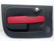 Türverkleidung vorne links Kunststoff,Schwarz Rot , ABARTH FIAT 500/595/695 1.4 ABARTH 99 KW 735481623