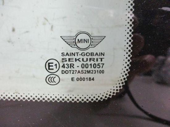 Seitenscheibe Fensterscheibe Hinten Rechts MINI MINI (R56) ONE 70 KW Bild Seitenscheibe Fensterscheibe Hinten Rechts MINI MINI (R56) ONE 70 KW