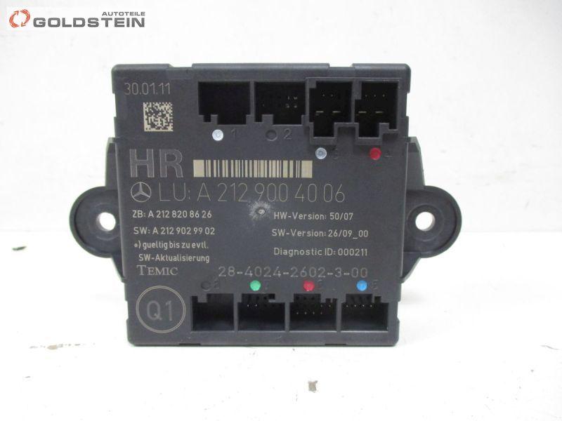 Steuergerät Tür Türsteuergerät Hinten Rechts MERCEDES-BENZ C-KLASSE T-MODEL (S204) C 250 CDI 150 KW A2129004006 Bild Steuergerät Tür Türsteuergerät Hinten Rechts MERCEDES-BENZ C-KLASSE T-MODEL (S204) C 250 CDI 150 KW A2129004006