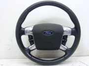 Lenkrad Multifunktion , Leder (Schwarz) , Chrome Blende FORD MONDEO IV TURNIER (BA7) 2.0 TDCI 96 KW 7S713600JB3ZHE/6M2T-14K147-DG/6M2T-14K147-CH/6M21-U042B85-CD3ZHE