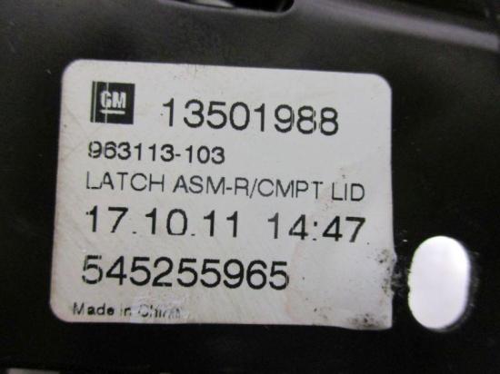 Schloss Heckdeckel Heckklappenschloss CHEVROLET CRUZE (J300) 1.4 103 KW 545255965 Bild Schloss Heckdeckel Heckklappenschloss CHEVROLET CRUZE (J300) 1.4 103 KW 545255965