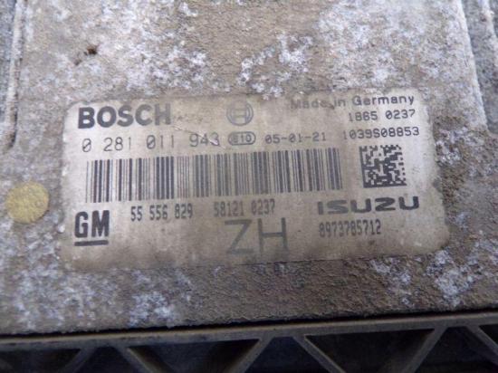 Steuergerät Motor Motorsteuergerät ENTHEIRATET Z17DTH OPEL ASTRA H CARAVAN (L35) 1.7 CDTI 74 KW 0281011943/55556829 Bild Steuergerät Motor Motorsteuergerät ENTHEIRATET Z17DTH OPEL ASTRA H CARAVAN (L35) 1.7 CDTI 74 KW 0281011943/55556829