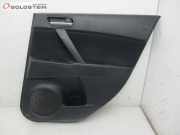 Türverkleidung rechts hinten Türpappe Stoff Schwarz MAZDA 3 (BL) 1.6 MZR-CD 80 KW BBW168520F02~BBM46853Z~BBM45281B