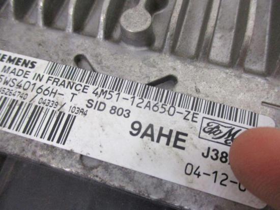 Steuergerät Motor Motorsteuergerät FORD FOCUS C-MAX 2.0 TDCI 100 KW 4M5112A650ZE Bild Steuergerät Motor Motorsteuergerät FORD FOCUS C-MAX 2.0 TDCI 100 KW 4M5112A650ZE