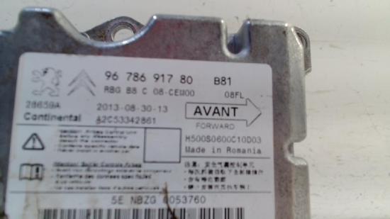 Steuergerät Airbag 9678691780 Citroën DS5 (KD/KF) Schrägheck 5-drs 1.6 HDiF 16V (DV6C(9HD)) 2012 Bild Steuergerät Airbag 9678691780 Citroën DS5 (KD/KF) Schrägheck 5-drs 1.6 HDiF 16V (DV6C(9HD)) 2012