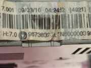 Heizung Bedienung 96738320X Peugeot 3008 I (0U/HU) Großraumlimousine 1.6 VTI 16V (EP6C(5FS)) 2010