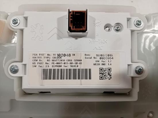 Tachoeinheit Kmh 9810204880 Peugeot 2008 (CU) Großraumlimousine 1.2 12V e-THP PureTech 130 (EB2DTS(HNY)) 2016 Bild Tachoeinheit Kmh 9810204880 Peugeot 2008 (CU) Großraumlimousine 1.2 12V e-THP PureTech 130 (EB2DTS(HNY)) 2016
