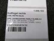 Kotflügel rechts Z168, METRO BLAU OPEL ZAFIRA/ZAFIRA FAMILY B (A05) 2.2 110 KW