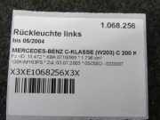 Rückleuchte links bis 05/2004 MERCEDES-BENZ C-KLASSE (W203) C 200 KOMPRESSOR 120 KW 2038200164