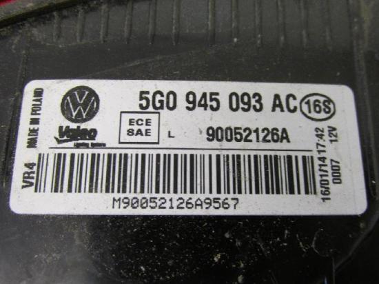 Rückleuchte innen links VW GOLF VII (5G1) 1.6 TDI 81 KW 5G0945093AC Bild Rückleuchte innen links VW GOLF VII (5G1) 1.6 TDI 81 KW 5G0945093AC