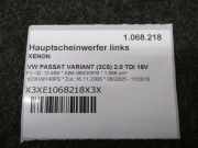 Hauptscheinwerfer links XENON VW PASSAT VARIANT (3C5) 2.0 TDI 16V 103 KW 3C0941751G