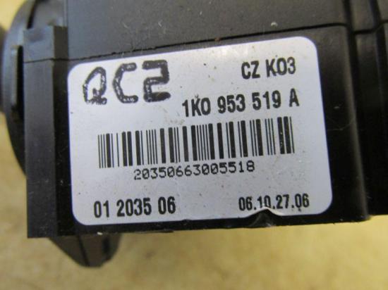 Wischerschalter VW GOLF PLUS (5M1, 521) 1.9 TDI 77 KW 1K0953519A Bild Wischerschalter VW GOLF PLUS (5M1, 521) 1.9 TDI 77 KW 1K0953519A