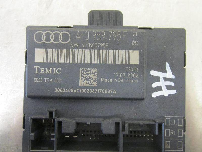 Steuergerät Tür hinten links AUDI A6 AVANT (4F5, C6) 2.7 TDI 132 KW 4F0959795F Bild Steuergerät Tür hinten links AUDI A6 AVANT (4F5, C6) 2.7 TDI 132 KW 4F0959795F