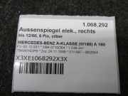 Aussenspiegel elek., rechts bis 12/00, 5 Pin, silber MERCEDES-BENZ A-KLASSE (W168) A 160 75 KW 1688105816