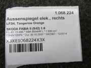 Aussenspiegel elek., rechts LF3H, Mandarine SKODA FABIA II (542) 1.6 77 KW