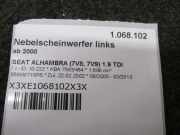 Nebelscheinwerfer links ab 2000 SEAT ALHAMBRA (7V8, 7V9) 1.9 TDI 85 KW 7M3941699B
