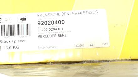 Bremsscheiben 1x Satz Mercedes-benz S-klasse Bj 2010 92020400