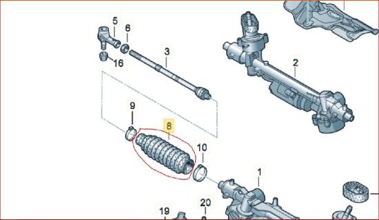 Spurstangenmanschette Rechts 1K0423831B Leon ST 2.0 TDI Start&stop 4Drive DSG Indianapolis 5F Bj 2017 Bild Spurstangenmanschette Rechts 1K0423831B Leon ST 2.0 TDI Start&stop 4Drive DSG Indianapolis 5F Bj 2017