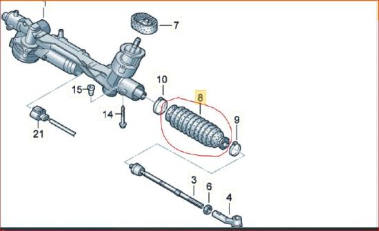 Spurstangenmanschette Links 1K0423831B Leon ST 2.0 TDI Start&stop 4Drive DSG Indianapolis 5F Bj 2017 Bild Spurstangenmanschette Links 1K0423831B Leon ST 2.0 TDI Start&stop 4Drive DSG Indianapolis 5F Bj 2017