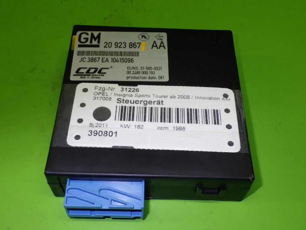 Steuerger?t OPEL INSIGNIA Caravan 2.0 Turbo 4x4 20923867AA Bild Steuerger?t OPEL INSIGNIA Caravan 2.0 Turbo 4x4 20923867AA