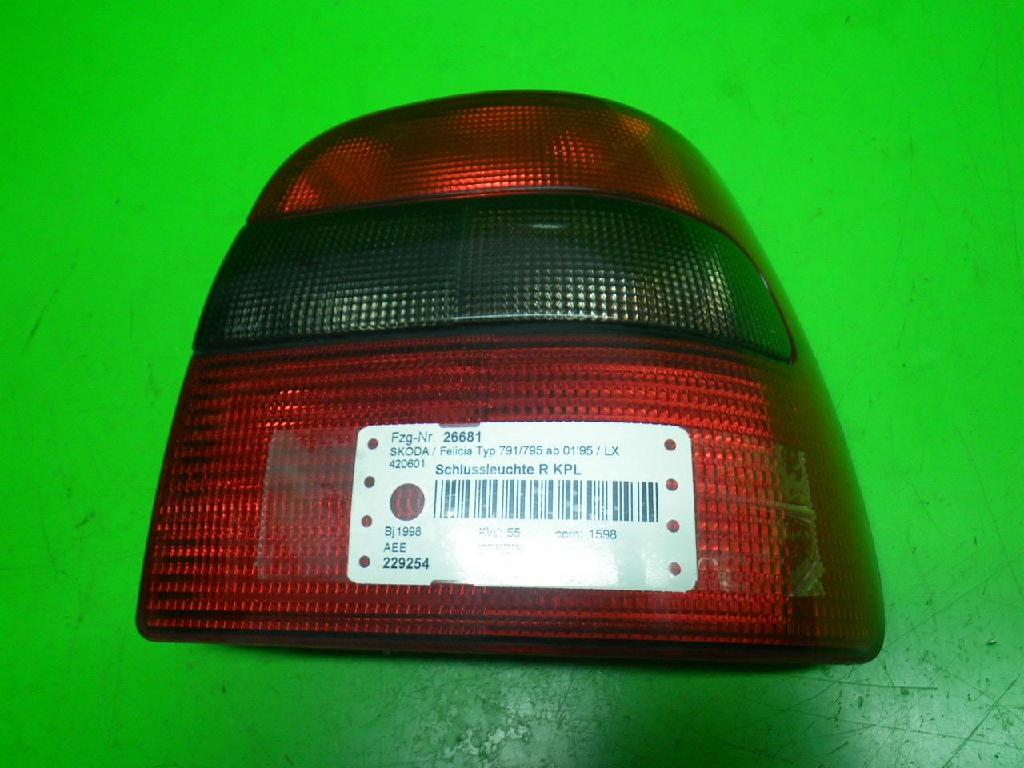 Schlussleuchte rechts SKODA FELICIA I (6U1) 1.6 LX 098788190A Bild Schlussleuchte rechts SKODA FELICIA I (6U1) 1.6 LX 098788190A