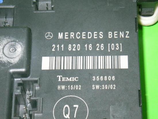 Steuerger?t T?r hinten rechts MERCEDES-BENZ E-KLASSE (W211) E 240 (211.061) 2118201626 Bild Steuerger?t T?r hinten rechts MERCEDES-BENZ E-KLASSE (W211) E 240 (211.061) 2118201626
