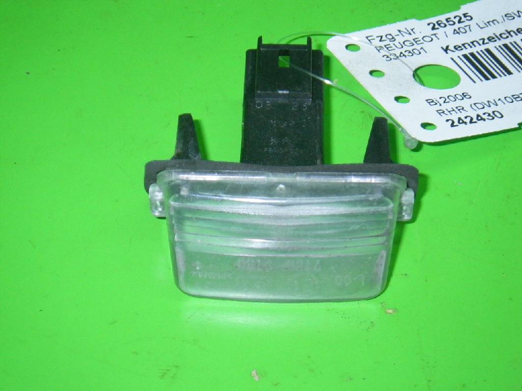 Kennzeichenleuchte links PEUGEOT 407 SW (6E_) 2.0 HDi 135 6340A3 Bild Kennzeichenleuchte links PEUGEOT 407 SW (6E_) 2.0 HDi 135 6340A3