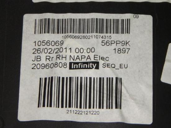 Türverkleidung hinten rechts OPEL INSIGNIA A Sports Tourer (G09) 2.0 CDTI (35) 20960808 Bild Türverkleidung hinten rechts OPEL INSIGNIA A Sports Tourer (G09) 2.0 CDTI (35) 20960808