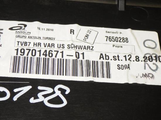 T?rverkleidung hinten rechts VW PASSAT Variant (365) 2.0 TDI 3AF867212 Bild T?rverkleidung hinten rechts VW PASSAT Variant (365) 2.0 TDI 3AF867212