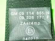 Sicherheitsgurt rechts OPEL CORSA C (X01) 1.4 Twinport (F08, F68) 09114855N