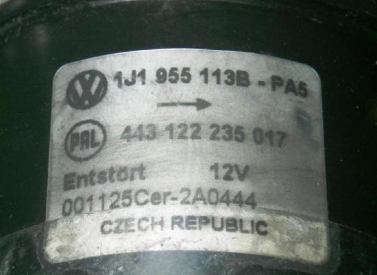 Wischermotor vorne VW GOLF IV (1J1) 1.9 TDI 1J1955113B Bild Wischermotor vorne VW GOLF IV (1J1) 1.9 TDI 1J1955113B