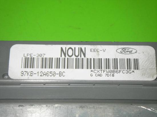 Motorsteuergerät FORD KA (RB_) 1.3 i 97KB12A650BC Bild Motorsteuergerät FORD KA (RB_) 1.3 i 97KB12A650BC