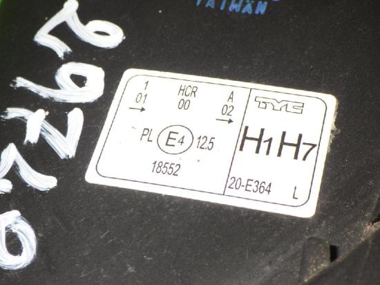 Scheinwerfer links PEUGEOT 206 SW (2E/K) 1.6 HDi 110 620863 Bild Scheinwerfer links PEUGEOT 206 SW (2E/K) 1.6 HDi 110 620863