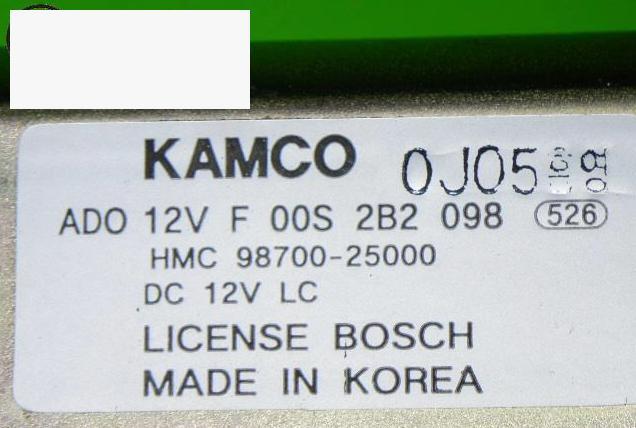 Wischermotor hinten HYUNDAI ACCENT II (LC) 1.5 98700-25000 Bild Wischermotor hinten HYUNDAI ACCENT II (LC) 1.5 98700-25000