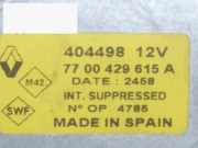 Wischermotor hinten RENAULT CLIO II (BB0/1/2_, CB0/1/2_) 1.2 (BB0A, BB0F, BB10, BB1K, BB 7700 429 615A