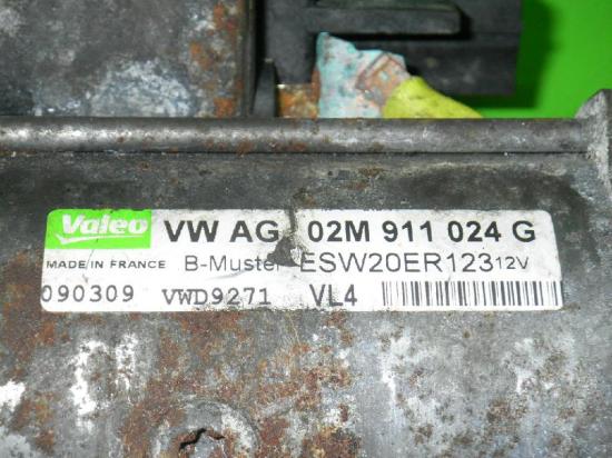 Anlasser VW PASSAT (3C2) 2.0 TDI 16V 02M911024G Bild Anlasser VW PASSAT (3C2) 2.0 TDI 16V 02M911024G