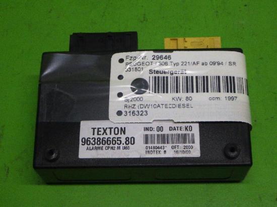 Steuergerät PEUGEOT 806 (221) 2.0 HDI 96386665 Bild Steuergerät PEUGEOT 806 (221) 2.0 HDI 96386665