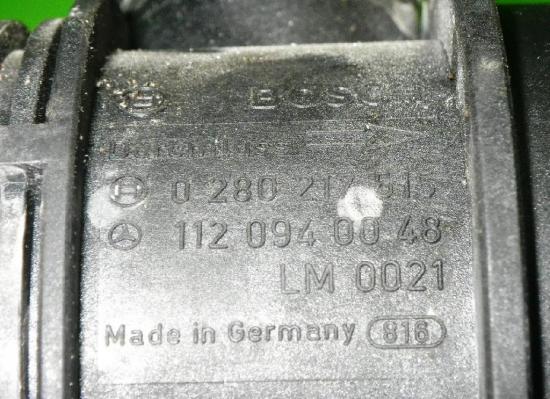 Luftmassenmesser MERCEDES-BENZ C-KLASSE Kombi (S202) C 240 T (202.086) 0280217515 Bild Luftmassenmesser MERCEDES-BENZ C-KLASSE Kombi (S202) C 240 T (202.086) 0280217515