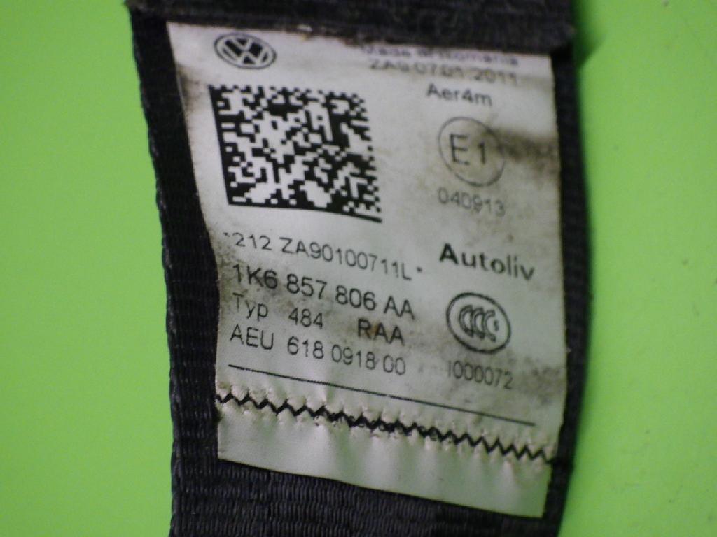 Sicherheitsgurt hinten rechts VW GOLF VI (5K1) 1.2 TSI Bild Sicherheitsgurt hinten rechts VW GOLF VI (5K1) 1.2 TSI