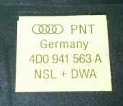 Schalter Nebelschlussleuchte AUDI (NSU) A8 (4D2, 4D8) 2.8 4D0941563A
