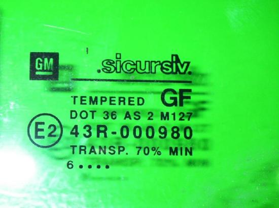 T?rscheibe links OPEL TIGRA (75_) 1.6 16V Bild T?rscheibe links OPEL TIGRA (75_) 1.6 16V