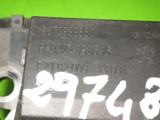 Vorwiderstand Heizgebläse PEUGEOT 206 SW (2E/K) 1.6 HDi 110 9673999880 Bild Vorwiderstand Heizgebläse PEUGEOT 206 SW (2E/K) 1.6 HDi 110 9673999880