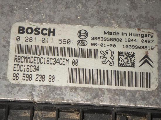 Motorsteuergerät PEUGEOT 206 SW (2E/K) 1.6 HDi 110 COM2000 Bild Motorsteuergerät PEUGEOT 206 SW (2E/K) 1.6 HDi 110 COM2000