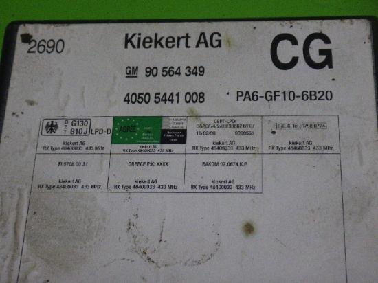 Steuergerät Zentralverriegelung OPEL OMEGA B Caravan (V94) 2.2 DTI 16V (F35, M35, P35) 40505441008 Bild Steuergerät Zentralverriegelung OPEL OMEGA B Caravan (V94) 2.2 DTI 16V (F35, M35, P35) 40505441008