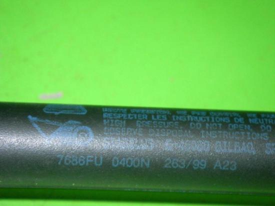 Gasdruckfeder Dämpfer hinten rechts PEUGEOT 306 Break (7E, N3, N5) 1.6 7686FU0400N Bild Gasdruckfeder Dämpfer hinten rechts PEUGEOT 306 Break (7E, N3, N5) 1.6 7686FU0400N
