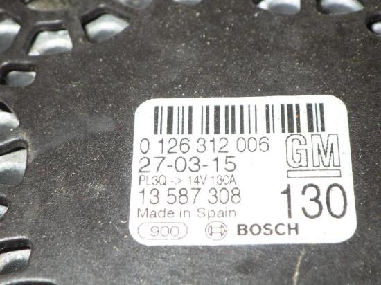 Lichtmaschine OPEL ASTRA K (B16) 1.4 Turbo (68) 0126312006 Bild Lichtmaschine OPEL ASTRA K (B16) 1.4 Turbo (68) 0126312006