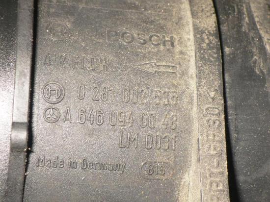 Luftmassenmesser MERCEDES-BENZ C-KLASSE T-Model (S203) C 220 CDI (203.208) 0281002535 Bild Luftmassenmesser MERCEDES-BENZ C-KLASSE T-Model (S203) C 220 CDI (203.208) 0281002535