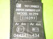 Sicherheitsgurt hinten links OPEL CORSA A CC (93_, 94_, 98_, 99_) 1.4 i 90139853